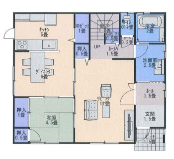 約40坪4LDK＋書斎の間取りプラン